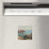 Sicht auf das Meer (Küstenlandschaft) (Marine) Magnet (In Situ (Geschirrspüler))