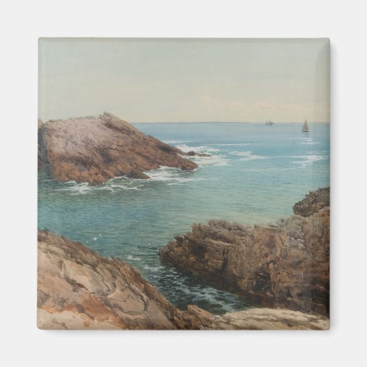 Sicht auf das Meer (Küstenlandschaft) (Marine) Magnet (Vorne)