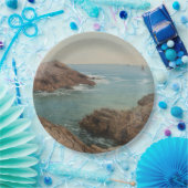 Sicht auf das Meer (Küstenlandschaft) (Marine) Pappteller (Party)