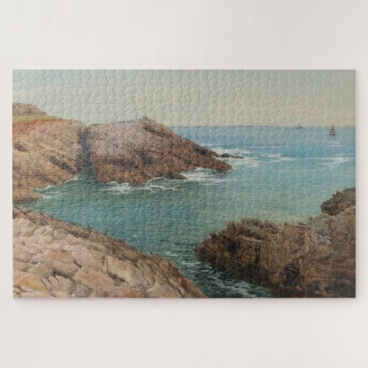 Sicht auf das Meer (Küstenlandschaft) (Marine) Puzzle (Horizontal)