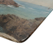 Sicht auf das Meer (Küstenlandschaft) (Marine) Schneidebrett (Ecke)