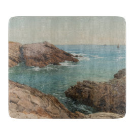 Sicht auf das Meer (Küstenlandschaft) (Marine) Schneidebrett