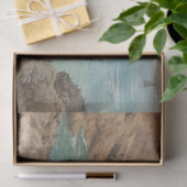 Sicht auf das Meer (Küstenlandschaft) (Marine) Seidenpapier (Geschenk)