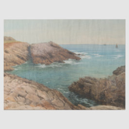 Sicht auf das Meer (Küstenlandschaft) (Marine) Seidenpapier