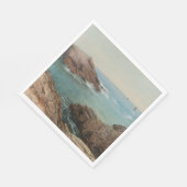 Sicht auf das Meer (Küstenlandschaft) (Marine) Serviette (Ecke)