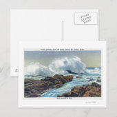 Sicht auf das Meer Postkarte (Vorne/Hinten)