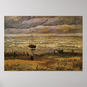Sicht auf das Meer, Scheveningen Van Gogh Kunst Poster