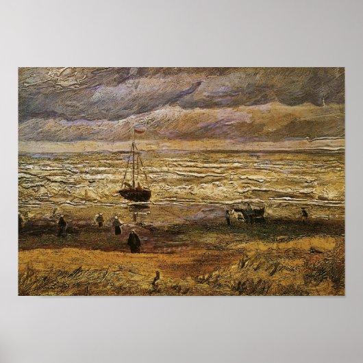 Sicht auf das Meer, Scheveningen Van Gogh Kunst Poster (Vorne)
