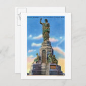 Sicht auf das Nat'l-Denkmal für US-Vorväter Postkarte (Vorne/Hinten)