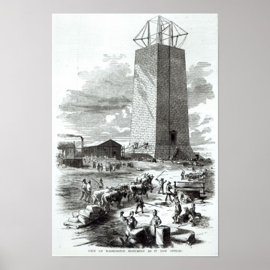 Sicht auf das Washington-Denkmal Poster (Vorne)