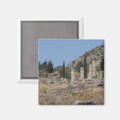 Sicht auf Delphi, Griechenland Magnet (Vorderseite/Rückseite)