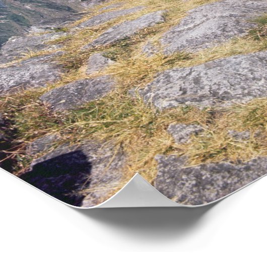 Sicht auf den Abgrund Poster (Ecke)