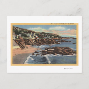 Sicht auf den Arch Beach mit Zuhause Postkarte