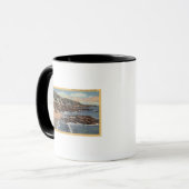Sicht auf den Arch Beach mit Zuhause Tasse (Vorderseite Links)