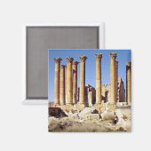 Sicht auf den Artemis-Tempel, gebaut um 386 n.Chr. Magnet (Vorderseite/Rückseite)