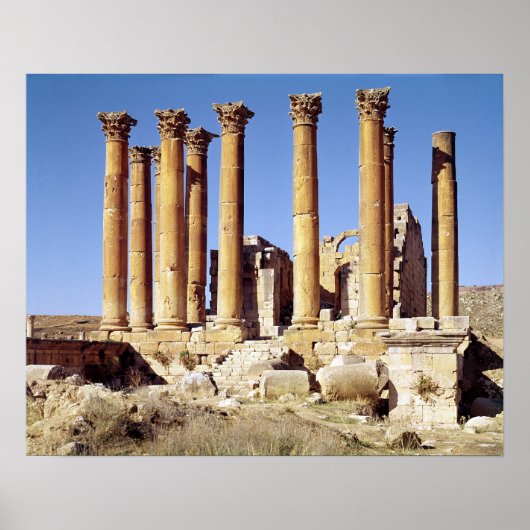 Sicht auf den Artemis-Tempel, gebaut um 386 n.Chr. Poster (Vorne)