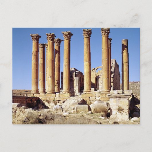 Sicht auf den Artemis-Tempel, gebaut um 386 n.Chr. Postkarte (Vorderseite)