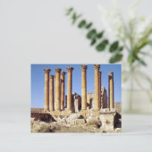 Sicht auf den Artemis-Tempel, gebaut um 386 n.Chr. Postkarte (Stehend Vorderseite)