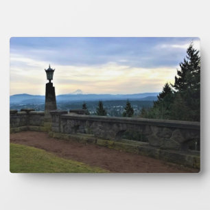 Sicht auf den Berg Hood, Portland, Oregon Fotoplatte