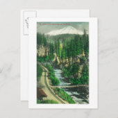 Sicht auf den Berg Shasta von Shasta Retreat Postkarte (Vorne/Hinten)