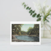 Sicht auf den Boston Common Frog Pond # 2 Postkarte (Stehend Vorderseite)