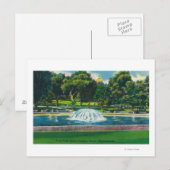 Sicht auf den Bostoner Froschteich Postkarte (Vorne/Hinten)