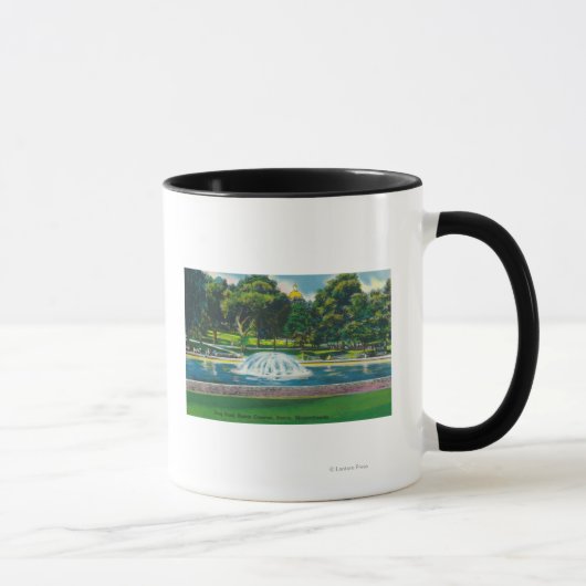 Sicht auf den Bostoner Froschteich Tasse (Rechts)