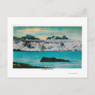 Sicht auf den Columbia Glacier, Alaska Postkarte