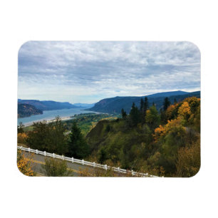 Sicht auf den Columbia River, Columbia River Gorge Magnet