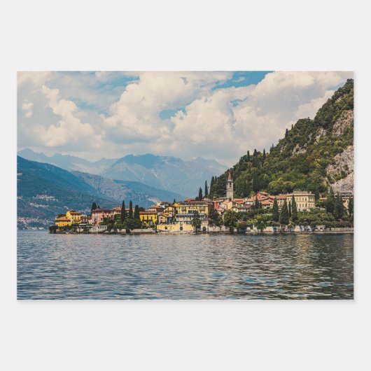 Sicht auf den Comer See Geschenkpapier Set (Vorderseite 2)