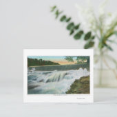 Sicht auf den Damm bei Ausable Chasm Postkarte (Stehend Vorderseite)