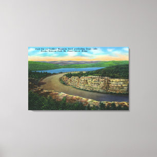 Sicht auf den Felsvorsprung auf Cadillac Mt View E Leinwanddruck