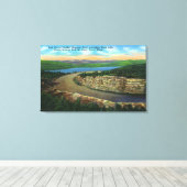 Sicht auf den Felsvorsprung auf Cadillac Mt View E Leinwanddruck (Insitu (Holzboden))