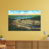 Sicht auf den Felsvorsprung auf Cadillac Mt View E Leinwanddruck (Insitu (Wohnzimmer))