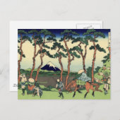 Sicht auf den Fuji 26 Postkarte (Vorne/Hinten)