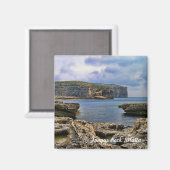Sicht auf den Fungus-Felsen in Malta Magnet (Vorderseite/Rückseite)