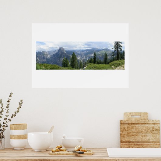 Sicht auf den Gletscher Poster (Küche)