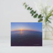 Sicht auf den Horizont bei Sonnenaufgang über dem Postkarte (Stehend Vorderseite)