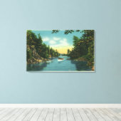 Sicht auf den internationalen Riss Leinwanddruck (Insitu (Holzboden))