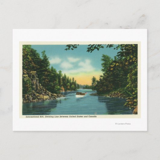 Sicht auf den internationalen Riss Postkarte (Vorderseite)