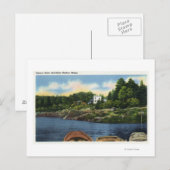 Sicht auf den Mittelpunkt Postkarte (Vorne/Hinten)