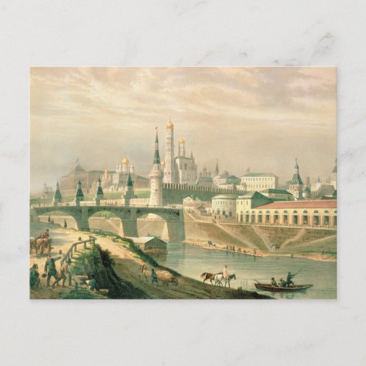 Sicht auf den Moskauer Kreml, 1830 Postkarte (Vorderseite)