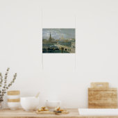 Sicht auf den Moskauer Kreml in den 1840er Jahren Poster (Küche)