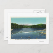 Sicht auf den Mount Washington und das Saco Postkarte (Vorne/Hinten)