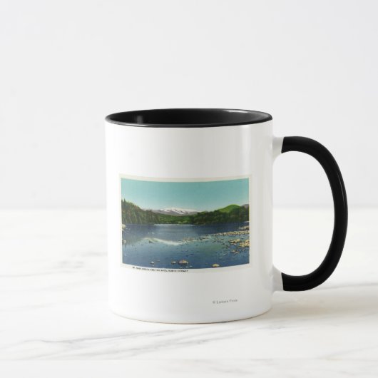 Sicht auf den Mount Washington und das Saco Tasse (Rechts)