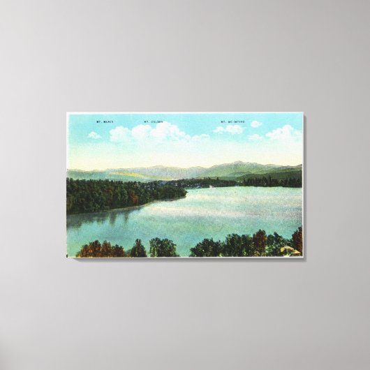 Sicht auf den Mts. Marcy, Colden und McIntyre Leinwanddruck (Vorderseite)