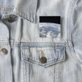 Sicht auf den Planeten Erde vom Weltraum Button (Beispiel)