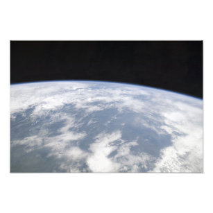 Sicht auf den Planeten Erde vom Weltraum Fotodruck