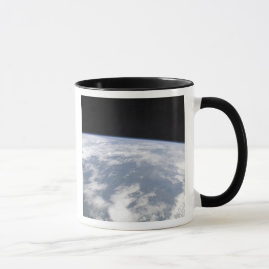 Sicht auf den Planeten Erde vom Weltraum Tasse (Rechts)