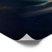 Sicht auf den Saturn aus dem Weltraum Poster (Ecke)